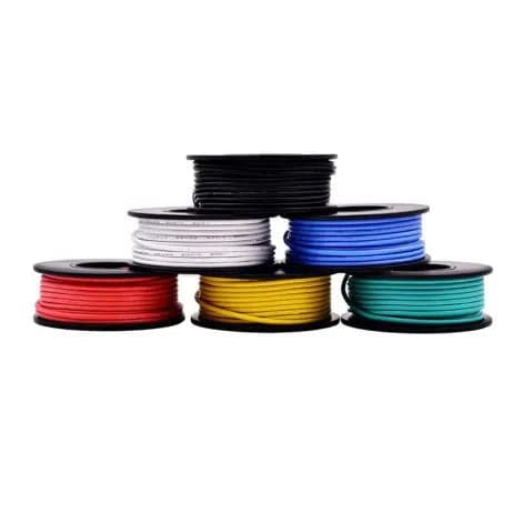 Plusivo 18AWG Hookup Wire Kit – 600V Pre-Tinned Solid Core Wire of 6 Colors x 5M - View 3