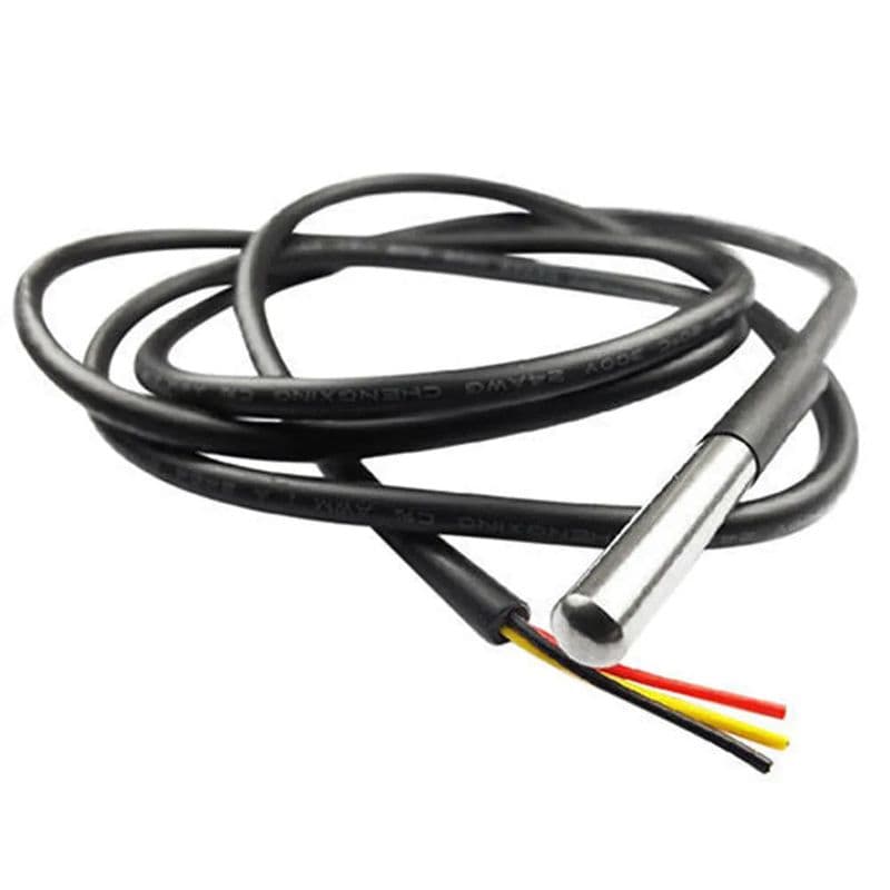 DS18B20 Water Proof Temperature Sensor Probe - 1 meter - View 1