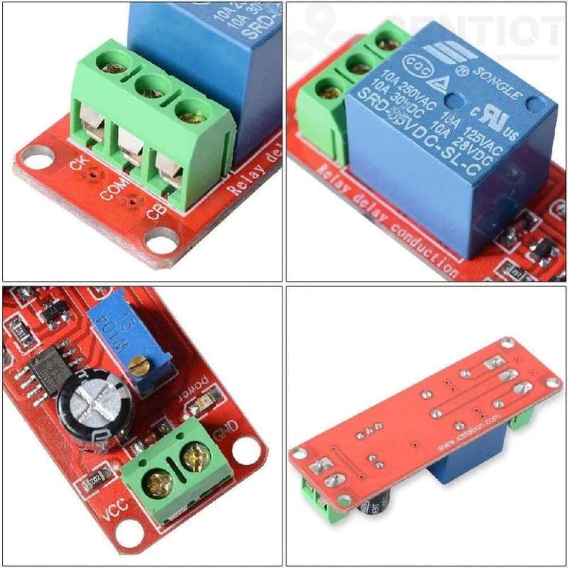 NE555 6V Delay Timer Module – Adjustable 0-10s Timer Monostable Switch - View 2