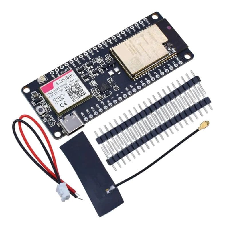 LILYGO T-Call V1.4 ESP32 Module with SIM800L and External Antenna - View 1