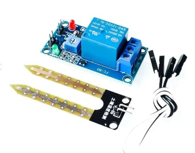 Soil Moisture Sensor Relay Control Module 12V – DIY Automation for Gardening - View 1