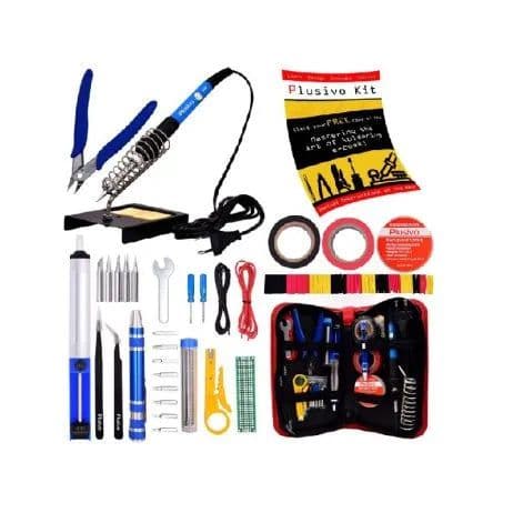 Plusivo Soldering Kit With Diagonal Wire Cutter - Complete Soldering Kit - View 1