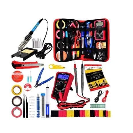 Plusivo Soldering Kit with Multimeter - EU Plug Complete Tools - View 1