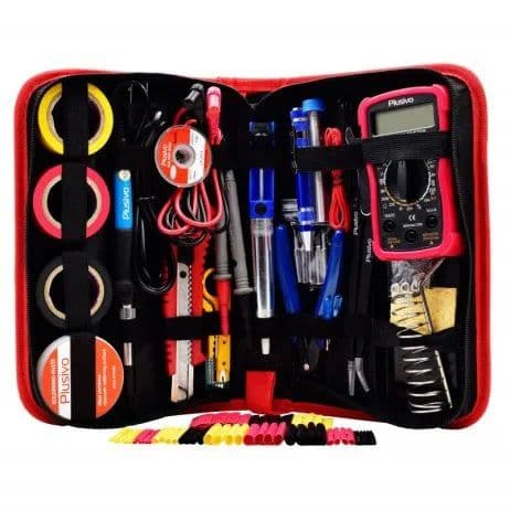 Plusivo Soldering Kit with Multimeter - EU Plug Complete Tools - View 2