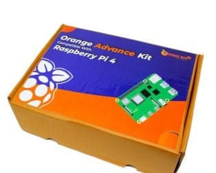 Orange Raspberry Pi 4 Advance Kit - View 1