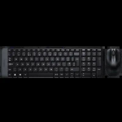 Logitech MK220 Compact Wireless Keyboard and Mouse Combo, 2.4 GHz Wireless with Unifying USB-Receiver, 24 Month Battery, Compatible with PC, Laptop - Black - View 1