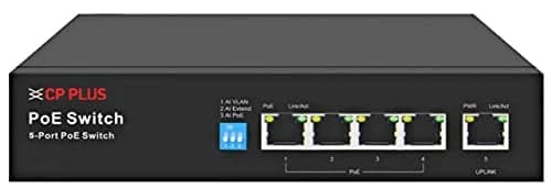CP Plus 6 Port Fast Ethernet Switch with 4 PoE - View 1