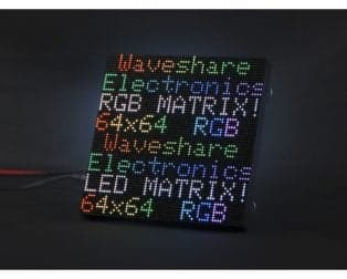 Waveshare RGB Full-Color LED Matrix Panel, 2.5mm Pitch, 64×64 Pixels, Adjustable Brightness - View 1