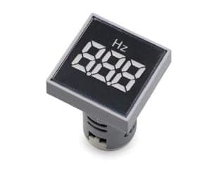 White 20-75Hz 22mm AD16- 22DSHZ Square Cover LED Hertz Meter Indicator - View 1