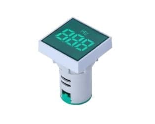 Green 20-75Hz 22mm AD16- 22DSHZ Square Cover LED Hertz Meter Indicator Light - View 1