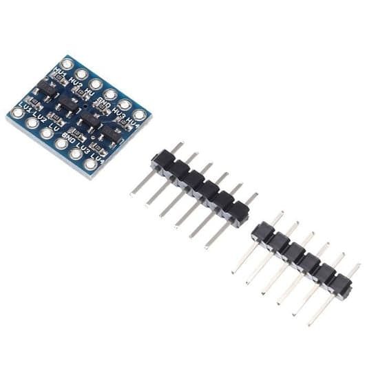 4 Channel (I2C or SPI) 3.3V-5V Bi-Directional Logic Level Converter - View 1