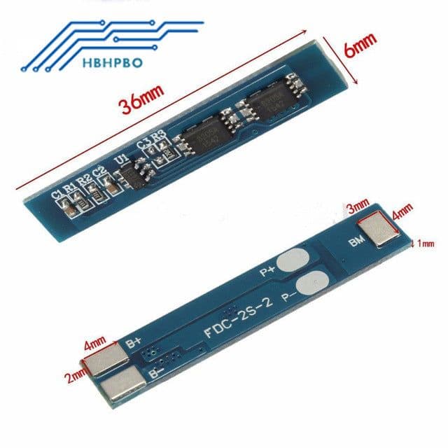 2S 3A Li-ion Lithium Battery 7.4V 8.4V 18650 Charger Protection Board Module - View 3
