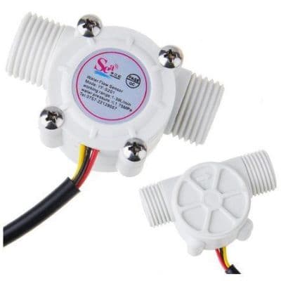 1/2 inch Water Flow Sensor – YF-S201 with 1-30Liter/min Flow Rate - View 1