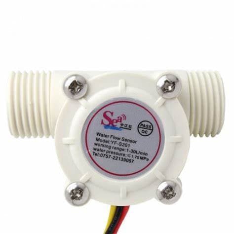 1/2 inch Water Flow Sensor – YF-S201 with 1-30Liter/min Flow Rate - View 3