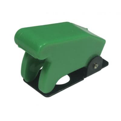 Toggle Switch Safety Cap - Green - View 1