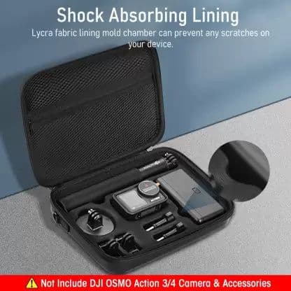HANNEA Carrying Case for DJI OSMO Action 3/Action 4 Camera Camera Bag (Black) - View 2