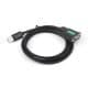 Industrial USB To RS232 Serial Adapter Cable, USB Type A To DB9 Female Port, Original FT232RL Chip, Cable Length 1.5m - View 2