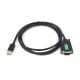 Industrial USB To RS232 Serial Adapter Cable, USB Type A To DB9 Male Port, Original FT232RL Chip, Cable Length 1.5m - View 2