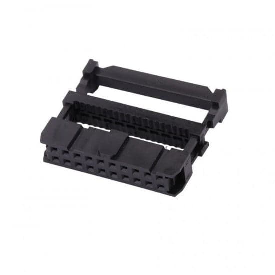 Flat Ribbon Cable Connector - Press Mount - 20 Pin Female - 2.54mm - FRC/ IDC connector - View 1