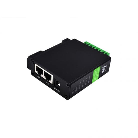 RS232 RS485 to RJ45 Ethernet Serial Server, RS232 And RS485 Dual Channels Independent Operation, Dual Ethernet Ports With POE Function - View 2