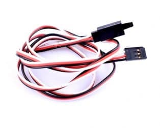 SafeConnect Flat 45 CM 22AWG Servo Lead Extension (Futaba) Cable with Self-Locking Hook - View 1