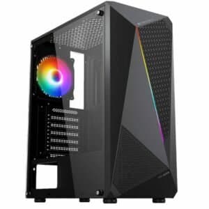 ZEBRONICS Agon Mid-Tower Premium Gaming Cabinet Black - View 1