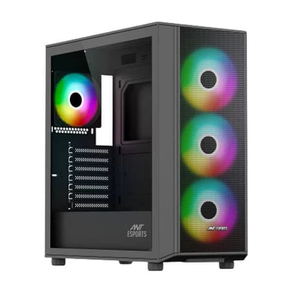 Ant Esports 411 Air ARGB Black (E-ATX) Mid Tower Cabinet - View 1