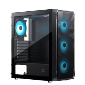 Ant Esports ICE-112 ARGB Black (ATX) Mid Tower Cabinet - View 1