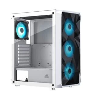 Ant Esports ICE-112 ARGB White (ATX) Mid Tower Cabinet - View 1
