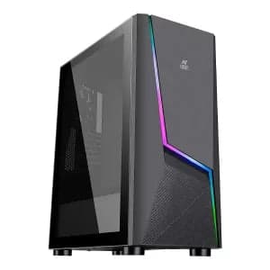Ant Esports ICE-130AG Mid Tower Gaming Cabinet (Black) - View 1