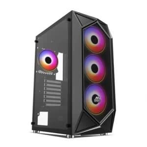 Ant Esports ICE-150TG Mesh (ATX) Black Mid Tower Gaming Cabinet - View 1