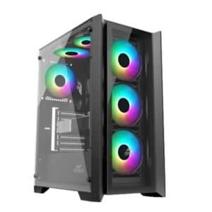 Ant Esports ICE-170TG (ATX) Mid Tower Black Cabinet - View 1