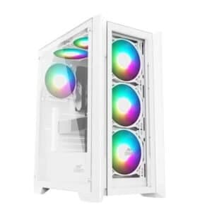 Ant Esports ICE-170TG White (ATX) Mid Tower Cabinet - View 1