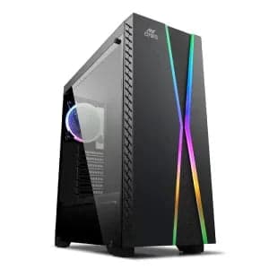 Ant Esports ICE-200TG ARGB Mid Tower Cabinet Black - View 1