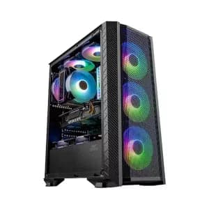 Ant Esports ICE-311 MT Mid Tower Gaming Cabinet (Black) - View 1