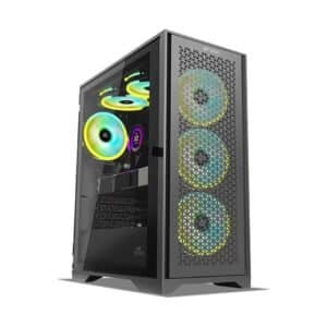 Ant Esports ICE-4000 ARGB Black Mid Tower Gaming Cabinet - View 1