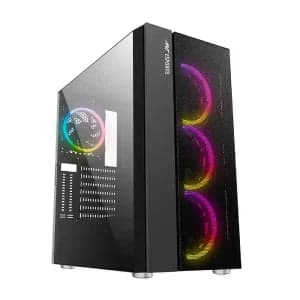 Ant Esports ICE-511MT ARGB (ATX) Black Mid Tower Cabinet - View 1