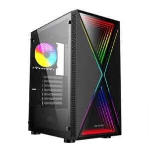 Ant Esports Infinity X (ATX) Black Mid Tower Cabinet - View 1