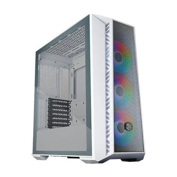 Cooler Master MasterBox 520 Mesh White ARGB E-ATX Mid Tower Cabinet - View 1