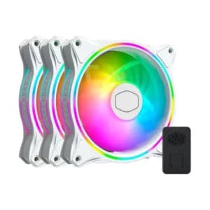 Cooler Master MasterFan MF120 Halo Triple Pack White Fan - View 1