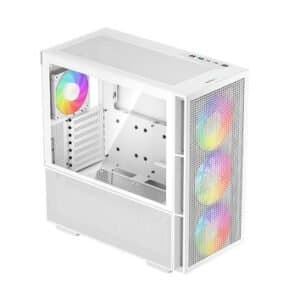 Deepcool CH560 Digital WH Mesh ARGB (E-ATX) Mid Tower Cabinet White - View 1