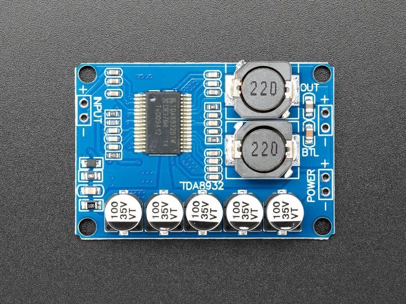 TDA8932 30-35W Mono Class D Audio Amplifier - View 1
