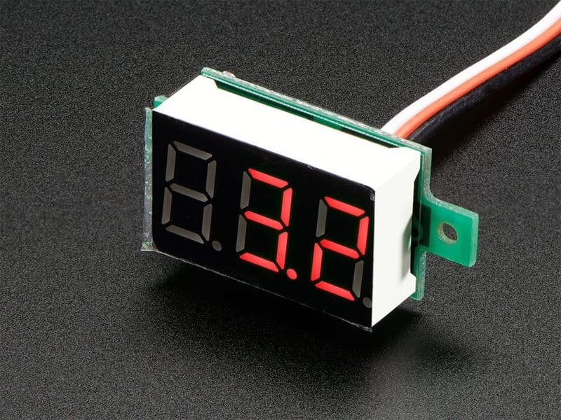 3-wire Voltmeter with 0.36 inch LED Display - 0V to 30V DC - View 3