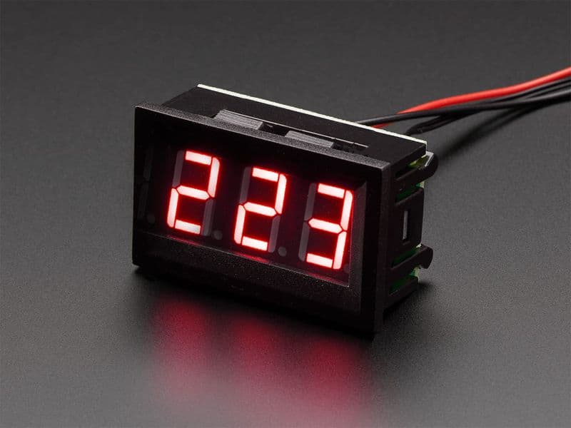 2-wire AC Voltmeter with LED Display Panel - 70V ~ 500V AC - View 1