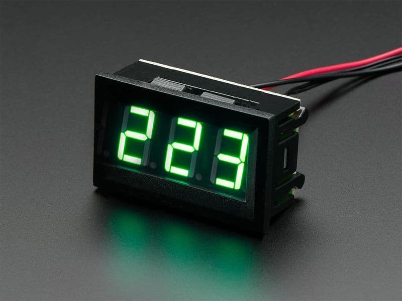 2-wire AC Voltmeter with LED Display Panel - 70V ~ 500V AC - View 2