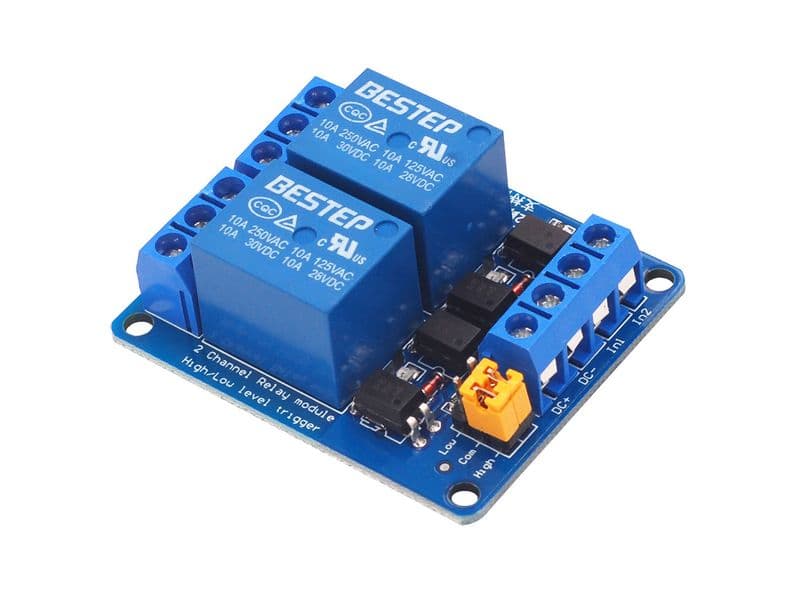 2 Channel 10A Relay Module - View 1