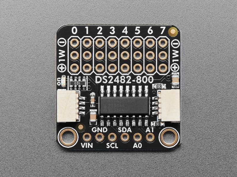 Adafruit DS2482S-800 8-Channel I2C to 1-Wire Adapter - View 1