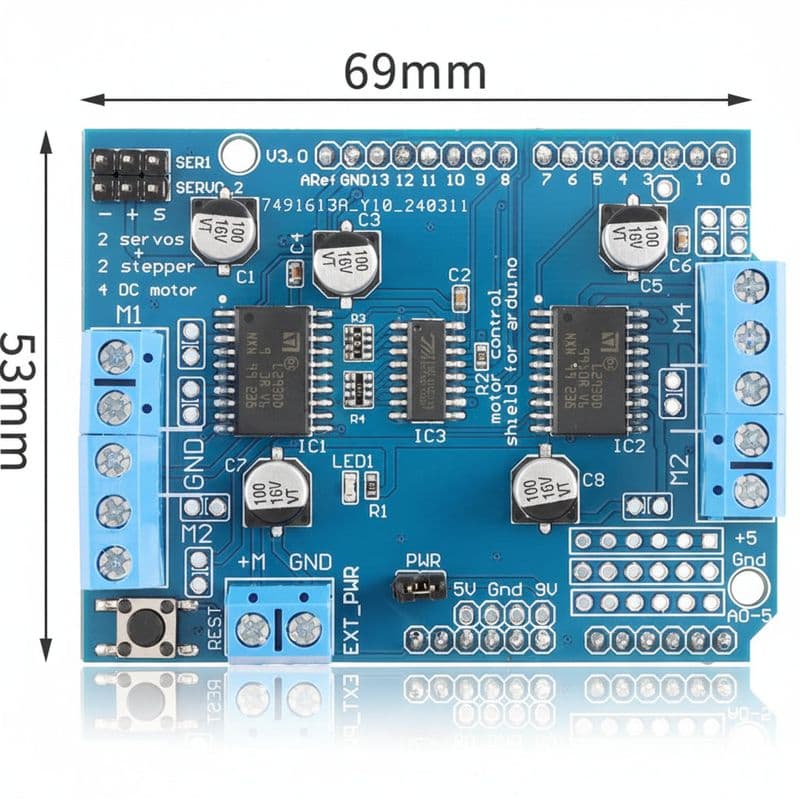 L293D DC Stepper Motor Control Shield Servo Driver Expansion Board - View 3