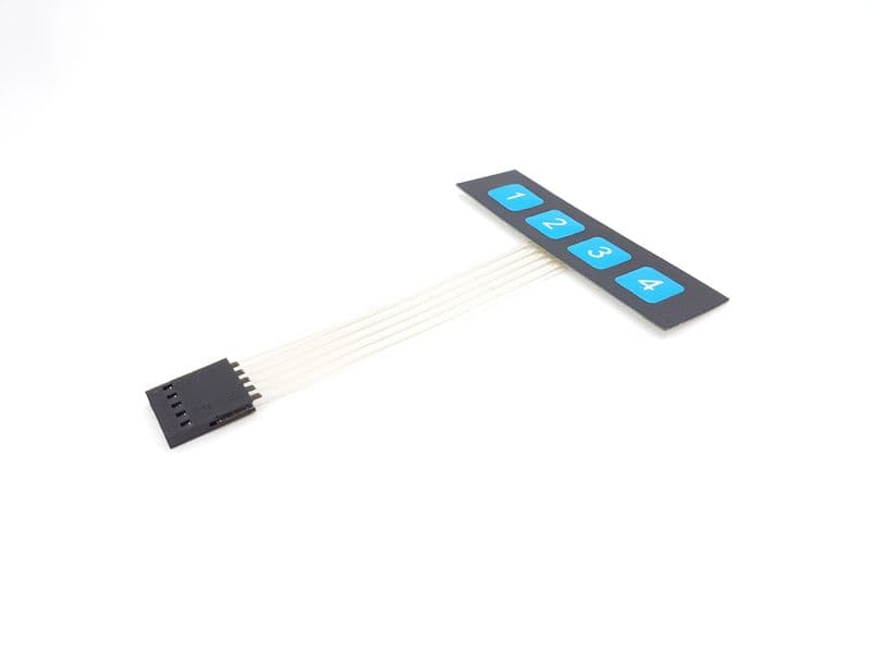 1x4 Key Matrix Membrane Keypad - View 1