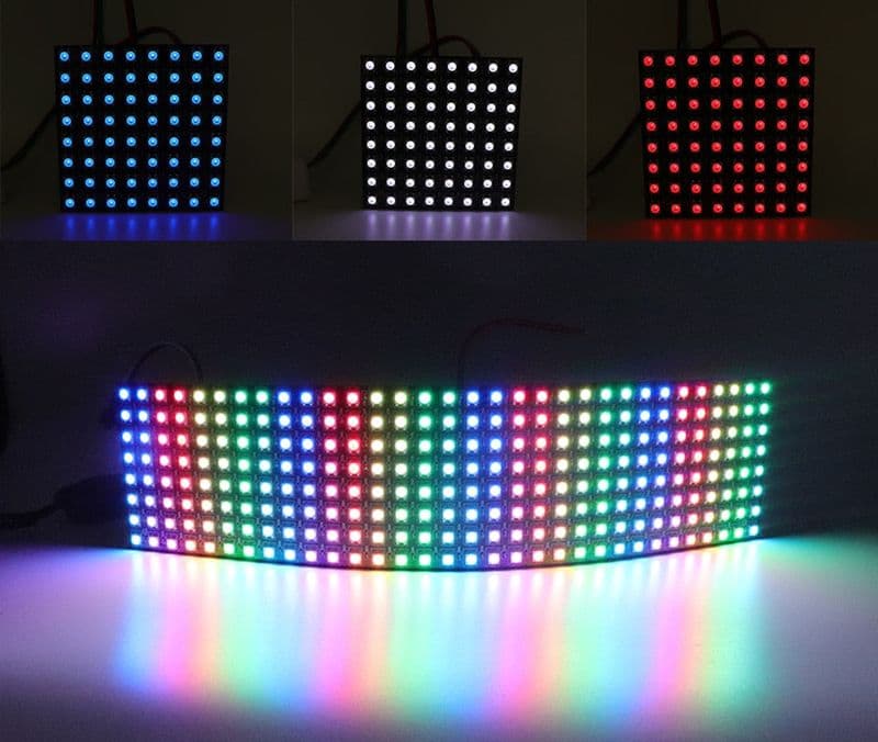 Pixel Panel Flexible Individually Addressable WS2812 LED Panel - View 1